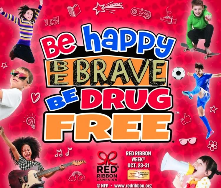 Be happy, be brave, be drug free